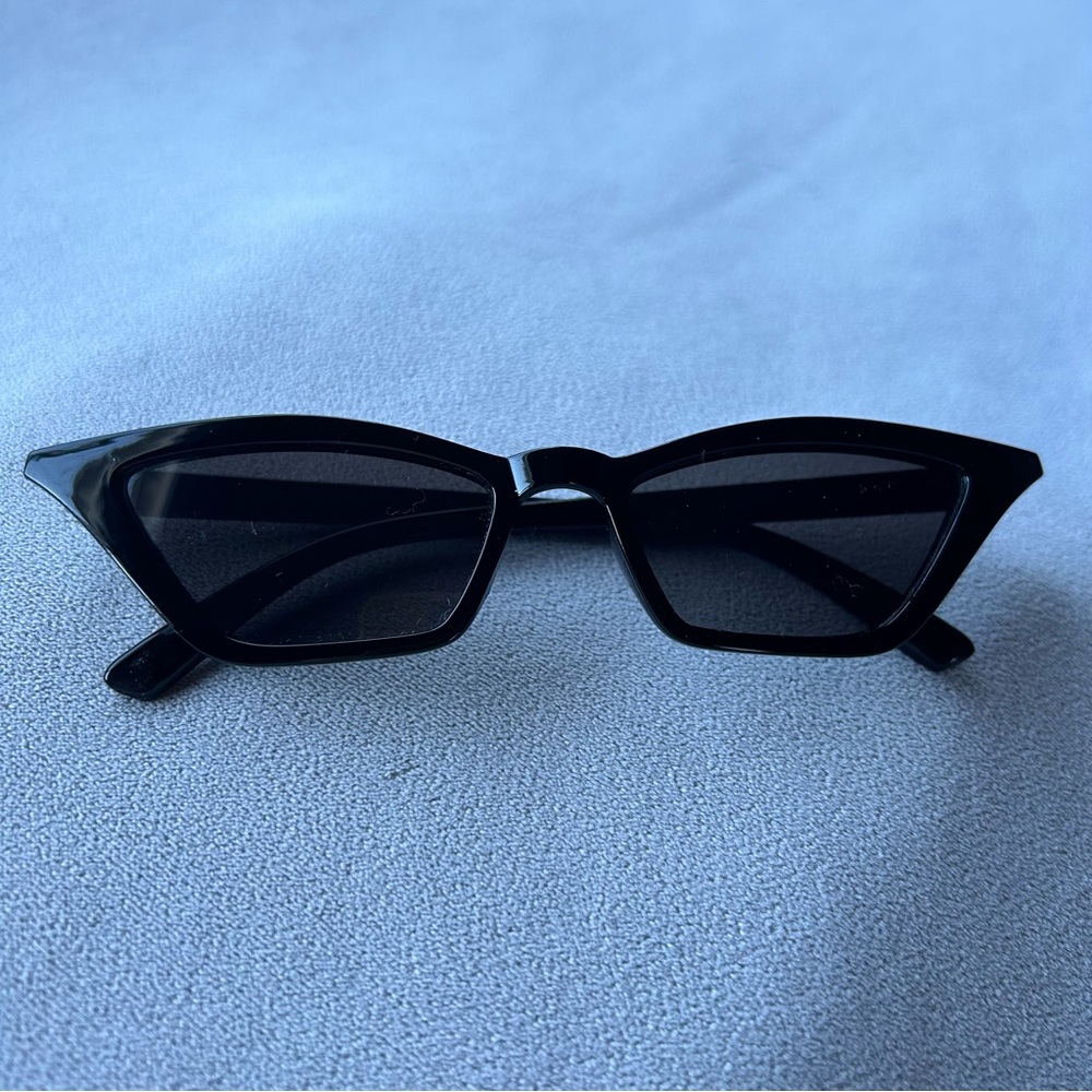 Black Square Frame Cat Eye Sunglasses